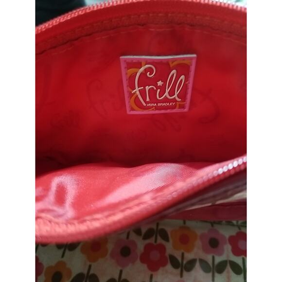 VERA BRADLEY Frill Collection Folkoric Twice As Nice Cosmetic Bag Clutch Wallet - Picture 3 of 11